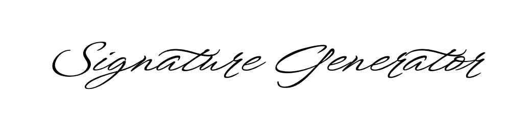 Signature text style preview